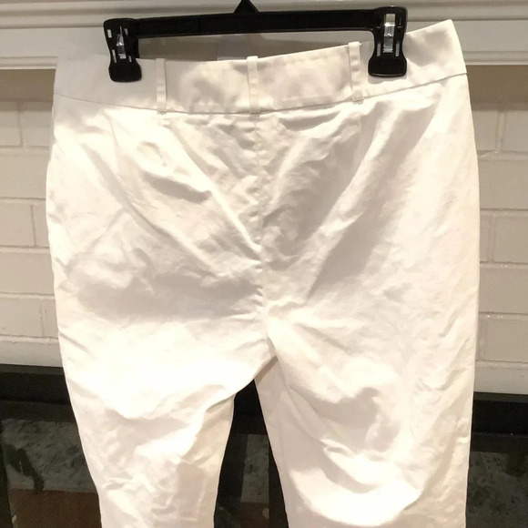 #302 Halogen Gorgeous White Crop Chinos Size 10 - Picture 7 of 7